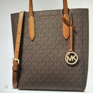 New Michael Kors Sinclair small logo north south shopper tote